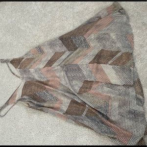 Multicolored strappy tank dress. Size L.